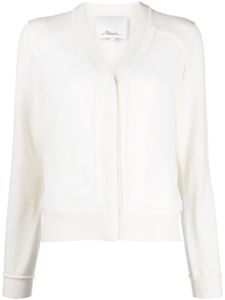 3.1 Phillip Lim cardigan en laine mélangée à col v - Blanc