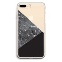 Combinatie marmer: iPhone 7 Plus Transparant Hoesje