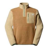 The North Face Yumiori 1/4 Zip Fleece Heren Utility Brown/Khaki Stone S