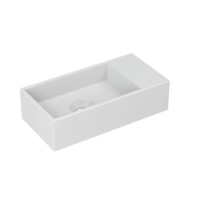 INK - Fontein Porselein Rechts Zonder Kraangat - 360x180x90 mm - Mat Wit