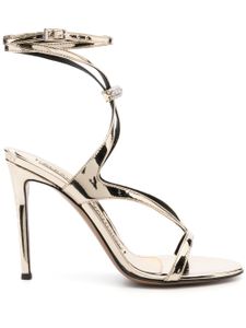 Alexandre Vauthier sandales Smila 110 mm en cuir - Or