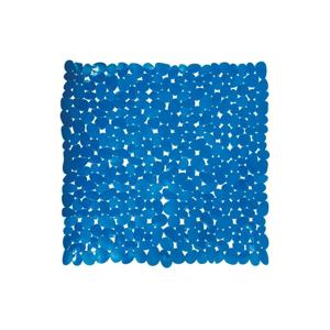 MSV Douche/bad anti-slip mat - badkamer - pvc - donkerblauw - 54 x 54 cm - Badmatjes