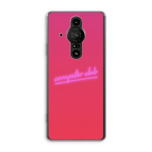 Vice Glow: Sony Xperia Pro-I Transparant Hoesje