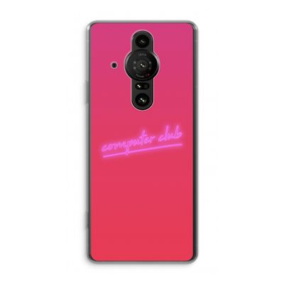 Vice Glow: Sony Xperia Pro-I Transparant Hoesje
