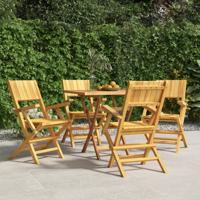 Tuinstoelen inklapbaar 4 st 55x61x90 cm massief teakhout