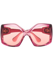 Gucci Eyewear lunettes de soleil à monture oversize - Rose