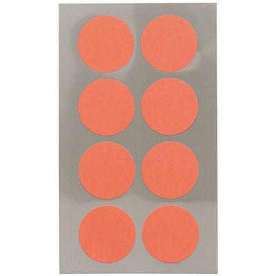 Hobby stickers - 32x stuks - D25 mm - neon oranje ronde stickers - Kantoor stickers - Scrapbook