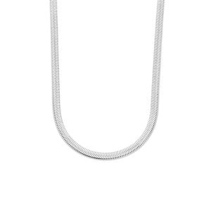 Ketting Slangschakel plat staal zilverkleurig 42 cm