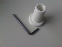 Buishouder kunststof wit, voor buis 18mm