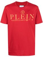 Philipp Plein t-shirt SS Logos à col rond - Rouge