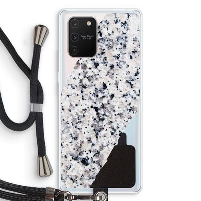 Gespikkelde marmer: Samsung Galaxy S10 Lite Transparant Hoesje met koord