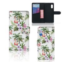 Samsung Xcover Pro | Telefoonhoesje | Met pasjeshouder | Flamingo Palms