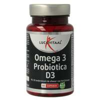 Lucovitaal Omega 3 probiotica D3 vegan 60 Capsules
