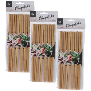 Sushi eetstokjes/chopsticks - 72x paar - bamboe hout naturel - Chinees/japans