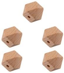 Durable Houten Hexagonkralen 5 stuks 10mm