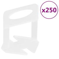 VidaXL Nivelleerklemmen voor tegels 250 st 2 mm