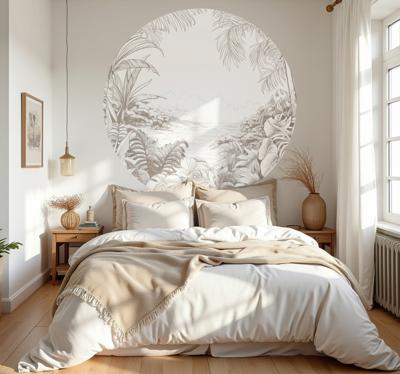 Cirkel serene jungle muursticker