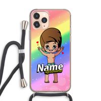 Chibi Maker man: iPhone 11 Pro Transparant Hoesje met koord