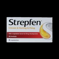 Strepfen Citroen & honing 8 Zuigtabletten