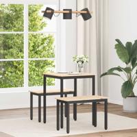 Eettafel Naturel 60 x 60 x 75 cm Massief grenenhout