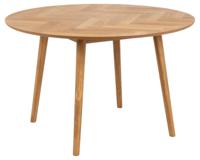 Eettafel Timor Visgraat MDF Naturel Ø120cm - Giga Living