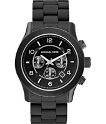 Horlogeband Michael Kors MK8119 Silicoon Zwart 24mm