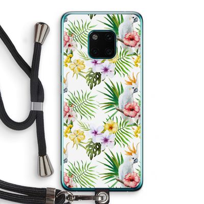 Gele kuif: Huawei Mate 20 Pro Transparant Hoesje met koord