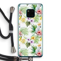 Gele kuif: Huawei Mate 20 Pro Transparant Hoesje met koord