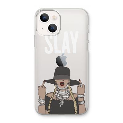 Slay All Day: iPhone 13 mini Transparant Hoesje