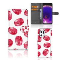 OPPO Find X5 Pro | Book Cover | Pink Macarons
