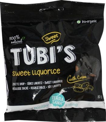 Terrasana Tubi&apos;s Cacao zoete drop eko bio (80 gr)