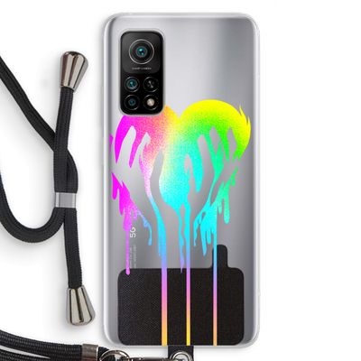 Hold My Heart: Xiaomi Mi 10T 5G Transparant Hoesje met koord