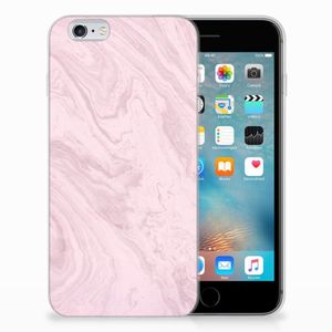 Apple iPhone 6 | 6s TPU Siliconen Hoesje Marble Pink - Origineel Cadeau Vriendin