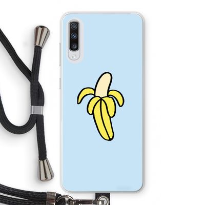 Banana: Samsung Galaxy A70 Transparant Hoesje met koord