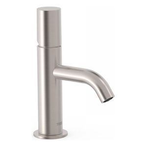 Wastafelkraan Tres Study | Opbouw | Mengkraan | Standaard model | 1-knop | Rond | RVS look