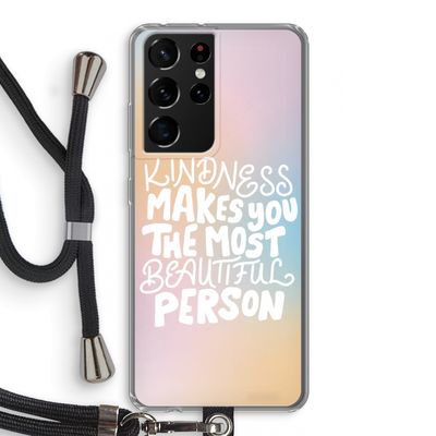 The prettiest: Samsung Galaxy S21 Ultra Transparant Hoesje met koord