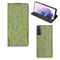 Samsung Galaxy S21 Plus Book | Wallet Case | Green Wood