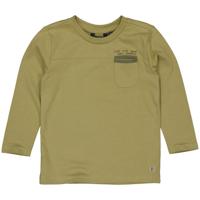 LEVV Little Jongens shirt - Pablo - Olijf groen