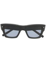 VALENTINO GARAVANI EYEWEAR lunettes de soleil carrées à détail de clous - Noir