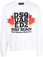 DSQUARED2 sweat à imprimé graphique - Blanc