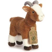 Aurora Eco Nation Pluche geit - knuffeldier - 27 cm - boerderijdieren thema