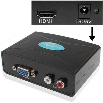 VGA naar HDMI Converter met Audio (FY1316)(zwart)