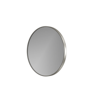 Balmani Secret rond badkamerspiegel Brushed Gunmetal Ø 70 cm met spiegelverlichting en -verwarming