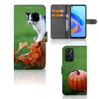 OPPO A76 | A96 Telefoonhoesje met Pasjes Kitten - thumbnail