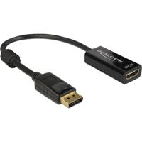 DeLOCK displayport 1.2 > hdmi adapter (zwart, 0,2 meter, 4k)