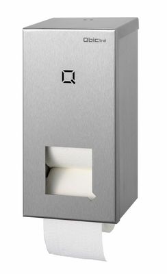 Q-bic Line Qbic-line 2-rols houder voor kokerloze toiletrollen QTR2C SSL - RVS