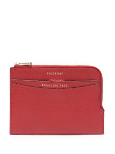 Aspinal Of London portefeuille pliant en cuir - Rouge