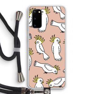 Papegaai: Samsung Galaxy S20 Transparant Hoesje met koord