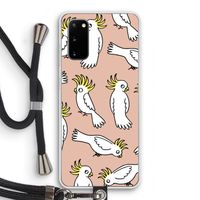 Papegaai: Samsung Galaxy S20 Transparant Hoesje met koord