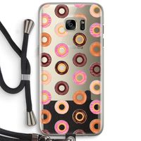 Donuts: Samsung Galaxy S7 Edge Transparant Hoesje met koord